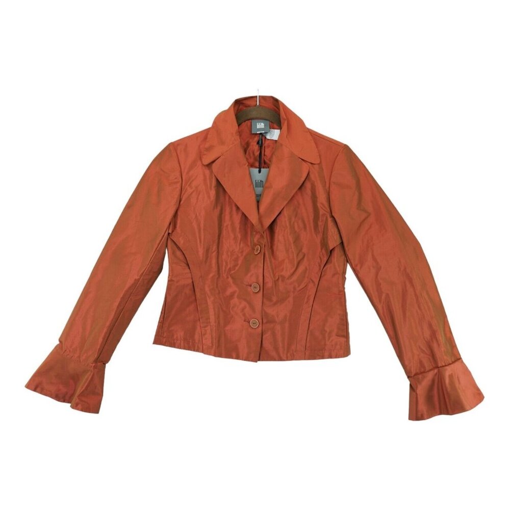 NWT‎ LILITH Women's Jacket Collar Cropped Jacket Long Sleeve 100% Polyester Sz S